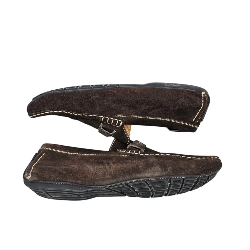 Magnanni Men's Size 10.5 US EUC Brown Suede Driving Loafers Drivers W/ Dust Bag‎